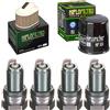 pamoto Filtro aria Filtro olio candela d' accensione per Kawasaki Z 1000 B 2007 - 2009 wartungskit servicekit