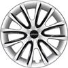 Farad Copricerchi universali Bicolor 16 Pollici Silver/Black