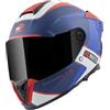 FC-Moto Hawk EVO-X Casco, nero opaco/rosso/blu/bianco, XS
