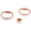 YSQOJF Interni Accessorio per Range per Rover per Velar Lega Alluminio Aria Condizionata Centralizzata Volume Manopole Anello Finitura Interna Pannello Trim(Rose Gold)