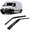 CarJoy Deflettori d'aria per finestrini laterali compatibili con Renault Master 2000-2009 parapioggia deflettori adesivi 2 pezzi