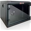 Techly Professional 362343 Armadio Rack 10 a Muro 4 unità Pannelli Asportabili Nero Nero