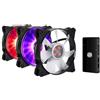 Cooler Master MasterFan Pro 120 Air Flow RGB, ventola 140mm LED, 500~800 RPM, kit 3in1 con controller RGB…