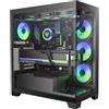 BitFenix CETO Premium Edition - Custodia per PC a torre panoramica (Nero)