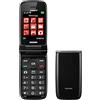 Brondi Chi Parla Brondi Magnum 4 Telefono Cellulare Maxi Display, Tastiera Fisica Retroilluminata, Dual Sim, 1.3 MP, Li-ion 800 mAh, Flip Attivo, Nero