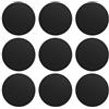 MOSUO 9 Pezzi Placche Metalliche Adesive (9 Tonde) Piastra Metallo con Adesivo Universale per Supporto Cellulare Auto Magnetico/Porta Telefono Auto Magnetico e Altro Prodotti con calamita, Nero
