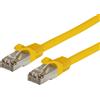 Techly Professional 360660 Cavo di Rete Patch in Rame Cat. 6A SFTP LSZH 15 m Giallo Giallo