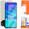 AGCUT Schermo LCD per Oppo Find X3 Lite 5G / Reno5 5G Schermo di Ricambio per Oppo Reno5 5G CPH2145 LCD Display Digitalizer Touch Screen Assembly con Riparazione Kit, Nero