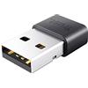 Trust Myna Adattore Bluetooth 5, Velocità di Trasferimento Fino a 3 Mbps, Raggio di Portata Wireless Fino a 10 Metri, USB Dongle per PC, Laptop, Computer - Nero, 24603
