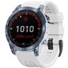Koelaa 26mm Quick-fit Cinturino per Garmin Fenix 8 51mm/7X/7X Pro/6X/6X Pro/Tactix7, Cinturino Sportivo, Silicone Traspirante Ricambio per Fenix 5X/5X Plus/3/3 HR/Epix Pro 51mm - Bianco