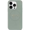 Guess MagSafe - Custodia per cellulare in pelle PU grana per iPhone 16 Pro, colore: verde