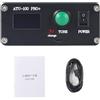Sctecoau ATU-100 PRO+ Sintonizzatore D'Antenna Automatico 1.8-55Mhz Multifunzione Conveniente 0.96 Pollici Accordatore D'Antenna Nero Ricaricabile con