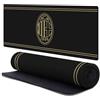 Head Case Designs Licenza Ufficiale AC Milan Nero & Oro Logo Cresta 37.4 x 15.75 x 0.16 Inches (900 x 400 mm) - XL Tappetino per Mouse E Scrivania da Ufficio per Giochi Tastiera PC