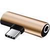 MISUVRSE Adattatore 2 in 1 da USB C a 3,5 mm per cuffie portatile tipo C a convertitore per caricabatterie da USB C a Aux-Audio Dongle USB C a adattatore AUX