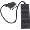 CAIONPLE Sdoppiatore Scart A 5 Vie da 21 Pin, Connettore Adattatore Scart da 21 Pin A 5 Femmine, 5 Scart Stradali, Diviso In Cinque Linee di Cavi