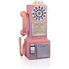 Generic Telefono antico - telefono fisso rotante modello vintage classico telefono puntelli retrò da parete artigianato ornamenti bar bar decorazione cabina finestra