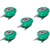vhbw 5x NiMH Batteria a bottone di ricambio 3 pin tipo V40H 40mAh 1,2V compatibile con batterie compatibile con modellismo, luci solari ecc.
