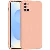 Mixroom - Cover Custodia Case per Samsung Galaxy A31 Protezione Fotocamera in Silicone TPU Morbido Opaco Bordi Piatti Colore Rosa