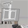 KEPMOGOH Supporto TV Motorizzato, Regolazione dell'angolo 0-85° supporto soffitto elettrico, Supporto tv soffitto motorizzato per TV da 32-70 Pollici, Fino a 45kg, Max VESA 600 x 400mm (32-70 inch White)
