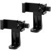 ayex Set di 2 supporti universali per smartphone con flash e filettatura per treppiede, supporto per cellulare per Tripod, luce ad anello, vlogging e streaming