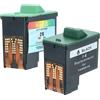 vhbw 2x cartucce compatibile con Lexmark i3, X1100, 33, x1150, x2225, x2230, x1130, x1250, x1140, x1270, x1110, x1196 stampante (ricaricata)