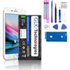 GLK-Technologies Batteria di ricambio ad alta potenza, compatibile con Apple iPhone 12 Pro A2172 A2402 A2403 A2404 A2341 A2406 A2407 A2408 GLK-Technologies Battery accu 3015 mAh incl. set di attrezzi professionali NUE