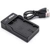 vhbw caricabatterie base di ricarica per fotocamera DSLR Panasonic NV-GS1, NV-GS11, NV-GS15, NV-GS3, NV-GS5, NV-GS7, NV-GS8, NV-GX7, NV-GX7K, NV-MX1