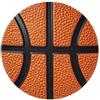 Mexpekil Tappetino per mouse arancione con superficie di basket con base in gomma antiscivolo, tappetino per mouse rotondo piccolo tappetino per mouse rotondo con bordo cucito, accessori da scrivania