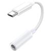 Generic Adattatore audio da USB C a 3,5 mm, convertitore AUX di tipo C, cavo USB C, adattatore jack per cuffie stereo per dispositivi mobili, connessione audio digitale per laptop e tablet, per smartphone con