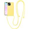 VooDirop Custodia a tracolla per iPhone 11 con cinturino, custodia per iPhone con cordino regolabile, custodia in silicone per iPhone 11 da 6,1 pollici