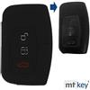 mt key KEYLESS Custodia in silicone per chiave auto nera compatibile con Ford C-Max Focus Kuga Mondeo