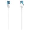 Hama 200687 Cavo di rete piatto U/UTP, bianco, 15,00 m CAT-6a 10Gbps