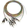 Techly Professional 024957 Set 12 Pigtail Fibra Ottica Multimodale OM3 ST 50/125 2 m Multicolor