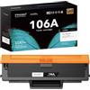 iNKPAD Cartuccia di toner W1106A 106A compatibile con HP W1106A 106A per HP Laser MFP 135WG 137FWG 137FNW 135W 135A 135R per Laser 107W 107A 107R (1 nero, XL)
