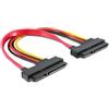 DeLOCK Cable SATA 22pin / 22pin FM, 0.2m Cavo SATA 0,2 m SATA 22-Pin Rosso