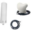 SMTYXS Amplificatore Ripetitore Segnale Telefonico 698-2700MHz 4G 3G 2G LTE CDMA GSM DCS Femmina Set Antenna Interna Ed Esterna Copertura più ampia(Suit 1)