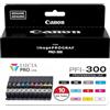 Canon Inchiostro PFI-300 Lucia PRO, 10 serbatoi d'inchiostro, compatibile con stampanti imagePROGRAF PRO-300, Multi, Standard (4192C007)
