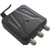 WEB world electronic business Alimentatore Antenna TV 12V 300mA - Distribuzione Segnale 2 Uscite F Femmina - Amplificatore Domestico