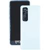Generico (KIT) Copri Batteria + biadesivo compatibile con Xiaomi Mi Note 10 Lite Vetro Posteriore Back Cover Retro Scocca adesivo (Bianco Celestino)