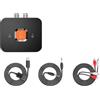 Generico Trasmettitore Wireless 6.0 - Adattatore Audio, Connessione Stabile A Bassa Latenza, Riproduzione Di Musica Stereo Ad Alta Fedeltà, Ottimizzazione Del Suono Per Giochi TV E Film | Per Impiant