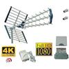 Generico KIT ANTENNA TV DIGITALE TERRESTRE 5G COMPLETA ALIMENTATORE AMPLIFICATORE LTE 4K