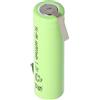 AccuCell NiMH - Batteria Flat Top Mignon AA 800 mAh con bandiera saldante a forma di Z