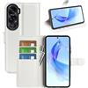 BOCTECH Cover per Honor 90 Lite, Custodia a Libro Portafoglio in Pelle PU e Silione Morbido con Porta Carte, Magnetica e Supporto Flip Case Antiurto per Honor 90 Lite, Bianco