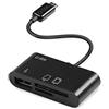 SBS Cavo OTG e Card Reader per Tablet e Smartphone Samsung e Altri Brand, Nero