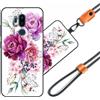 JEZSTHAI Cover Compatibile con LG G7+/LG G7 Plus Cover Antiurto con Cordino,Morbido Cover con Collana Bumper Case LG G7+/G7 Plus Custodia in Silicone con Regolabile Catena per Cellulare,Cover*A02
