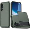SORAKA Custodia per Samsung Galaxy S24 FE con Portacarte Portafoglio PC TPU a Doppio Strato Cover Armatura Antiurto