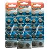 MSTJRY 10 x Batterie a Bottone AG13 LR44 - A76 L1154 SR44 G13 357 - 1,5v Silver