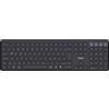 Trust Vaiya Tastiera Wireless Bluetooth 2,4GHz QWERTZ Layout Tastiera Wireless Dimensioni Standard con Blocco Numerico, Batteria Integrata, 55% Plastica riciclata, Windows iOS iPadOS MacOS Android,