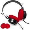 Voarmaks Cuscinetti auricolari in schiuma compatibili con cuffie Sennheiser HD414 Grado SR60 SR60i SR80 SR80i SR80e SR125 SR225 SR325 SR SRI RS Series PS1000 GS1000 (rosso), blu, giallo, arancione