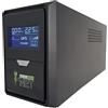 new net ® ups/Stabilizzatore di Tensione Corrente/Gruppo di continuità per Console Computer Gaming PS5 PS4 Xbox Switch Presa shuko 3 uscite con Display [ 700 W - 1200 VA ]